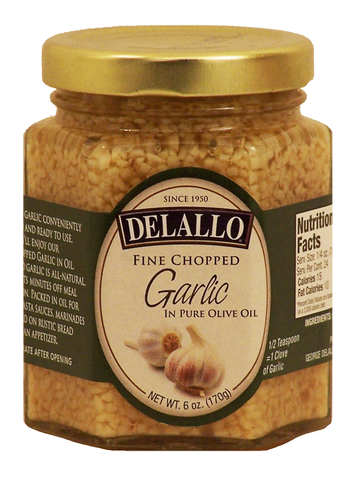 Delallo  fine chopped garlic in pure olive oil Full-Size Picture